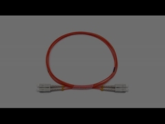 실내 SC에서 SC 듀플렉스 멀티모드 OM1 OFNR 광섬유 패치 케이블 2.0mm 오렌지 재킷