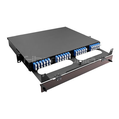 1U 19 Inch 96 Cores MTP-12 Male MPO Patch Panel for High Density Fiber Optic Networks