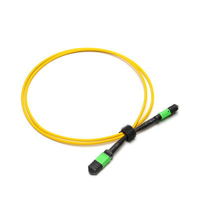 MTP Jumper MPO Trunk Patch Cord 1m (3ft) with 0.35dB Max and OM4 50/125μm for High-Speed Data Transmission