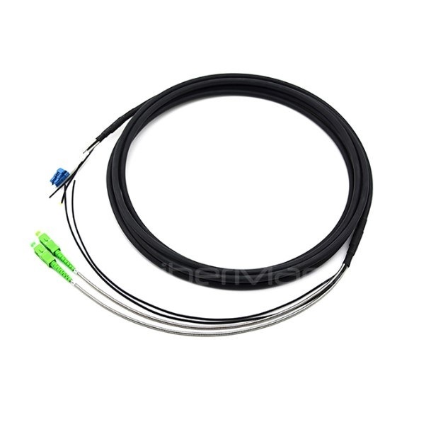 FTTA (Fiber To The Antenna) Optical Patch Cord – LC/UPC to SC/APC, 2 Cores, OS2, LSZH, 3 m